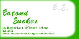 botond enekes business card